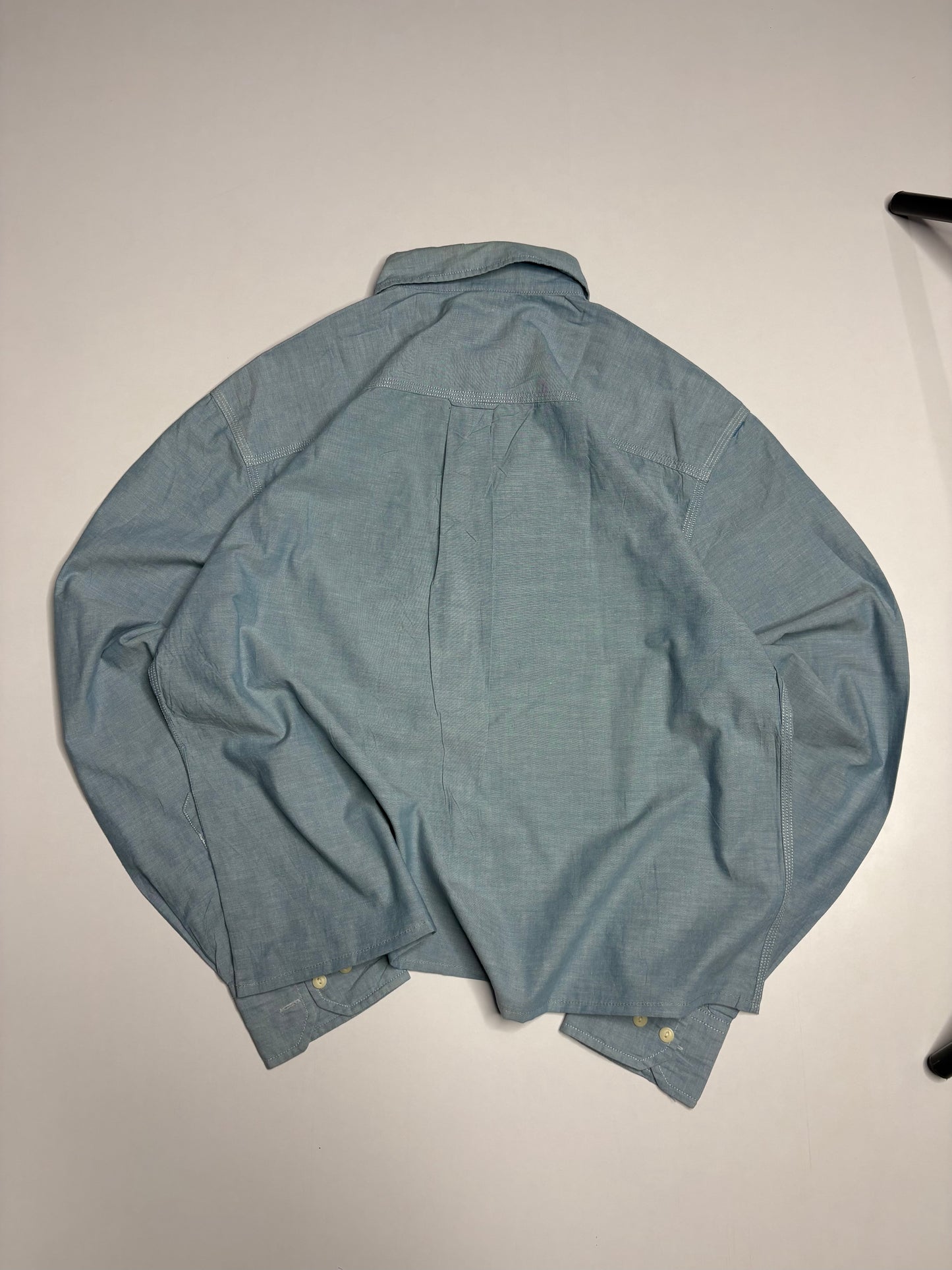 Printed Half Button Boxy Shirt