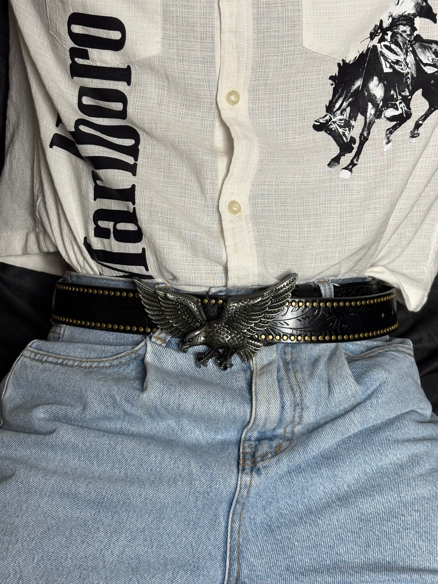 Outlaw Eagle Buckle Belt