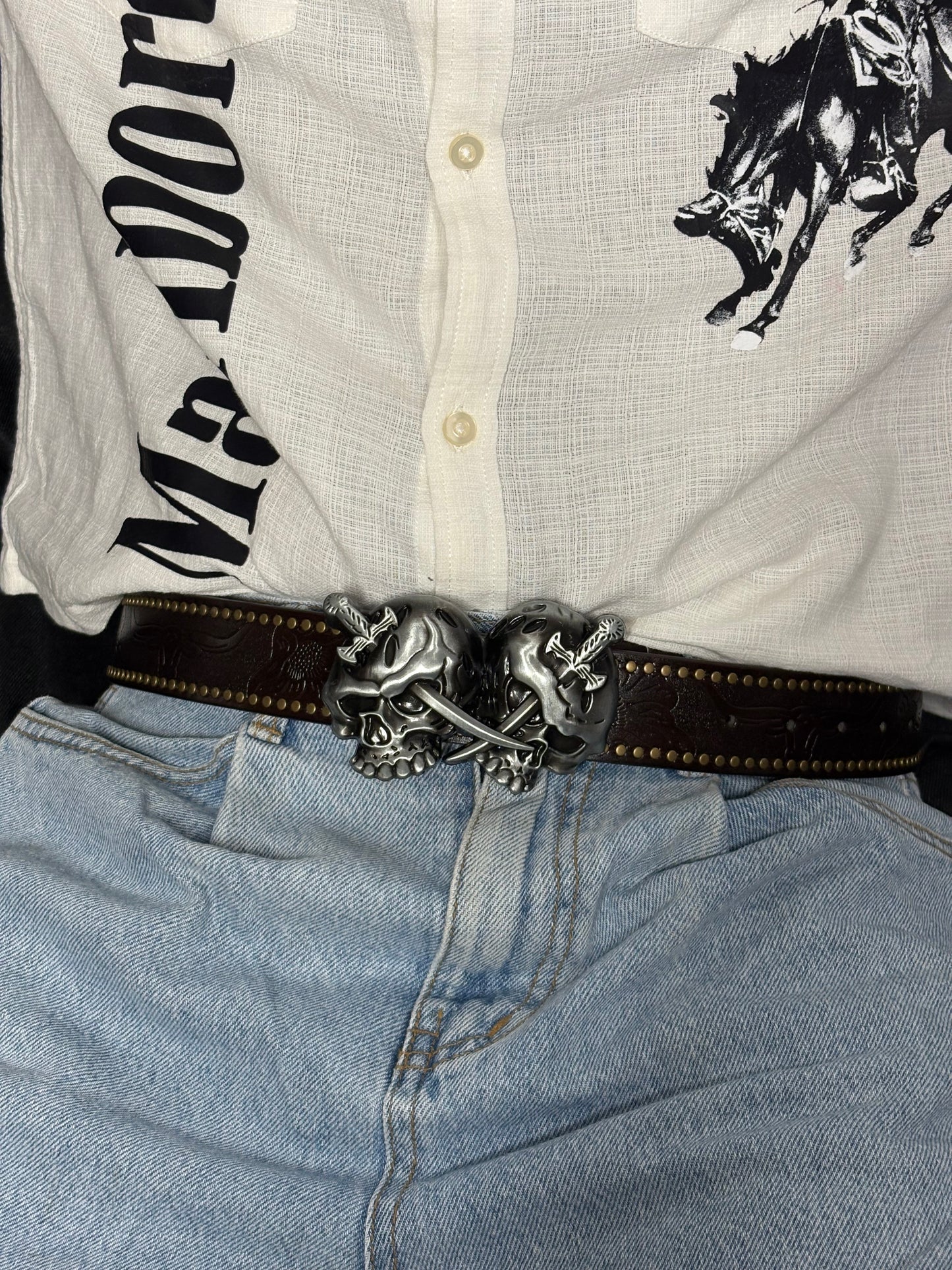 Execution Skull Buckle Belt π‘οΈπ