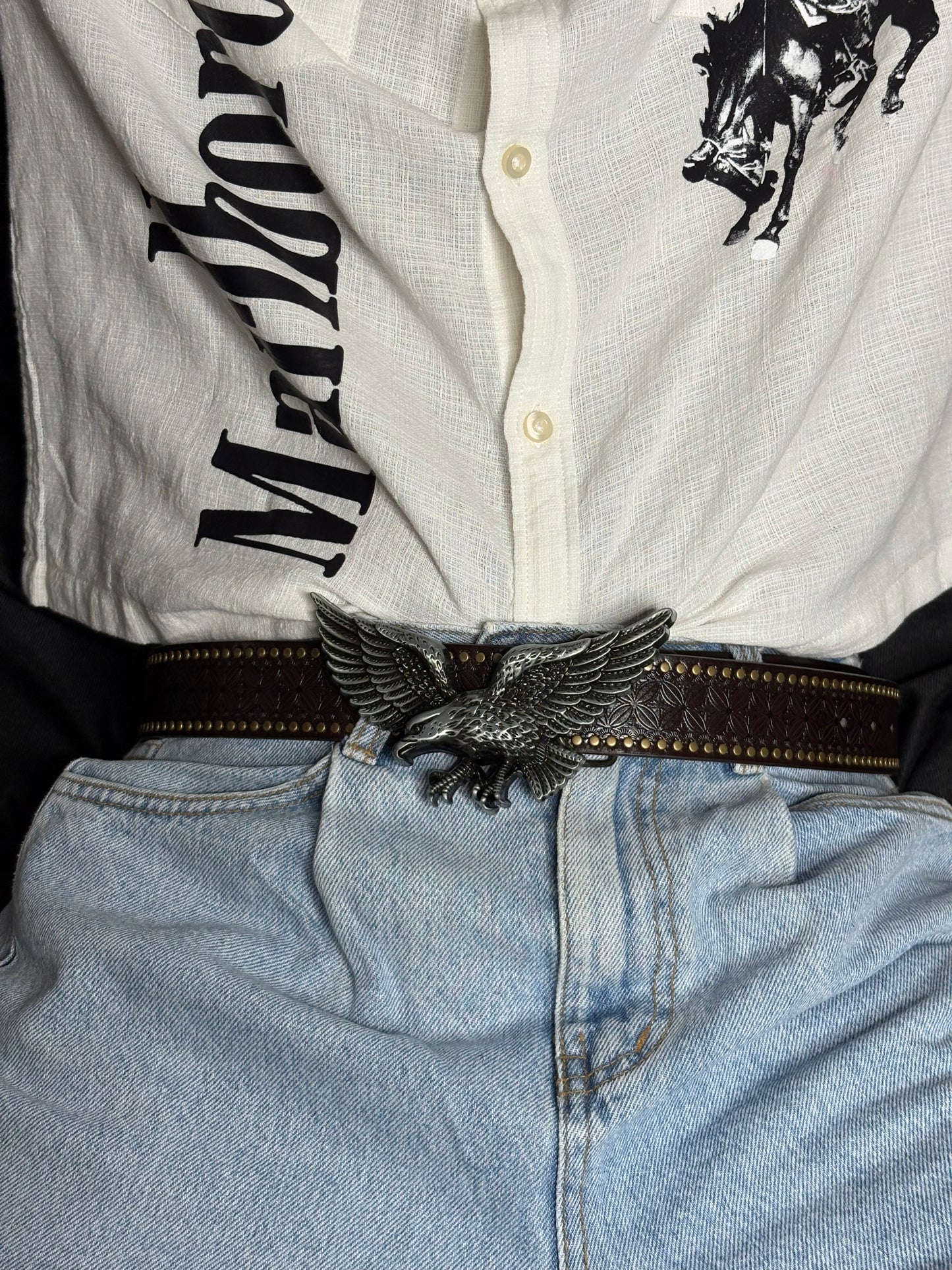 Outlaw Eagle Buckle Belt