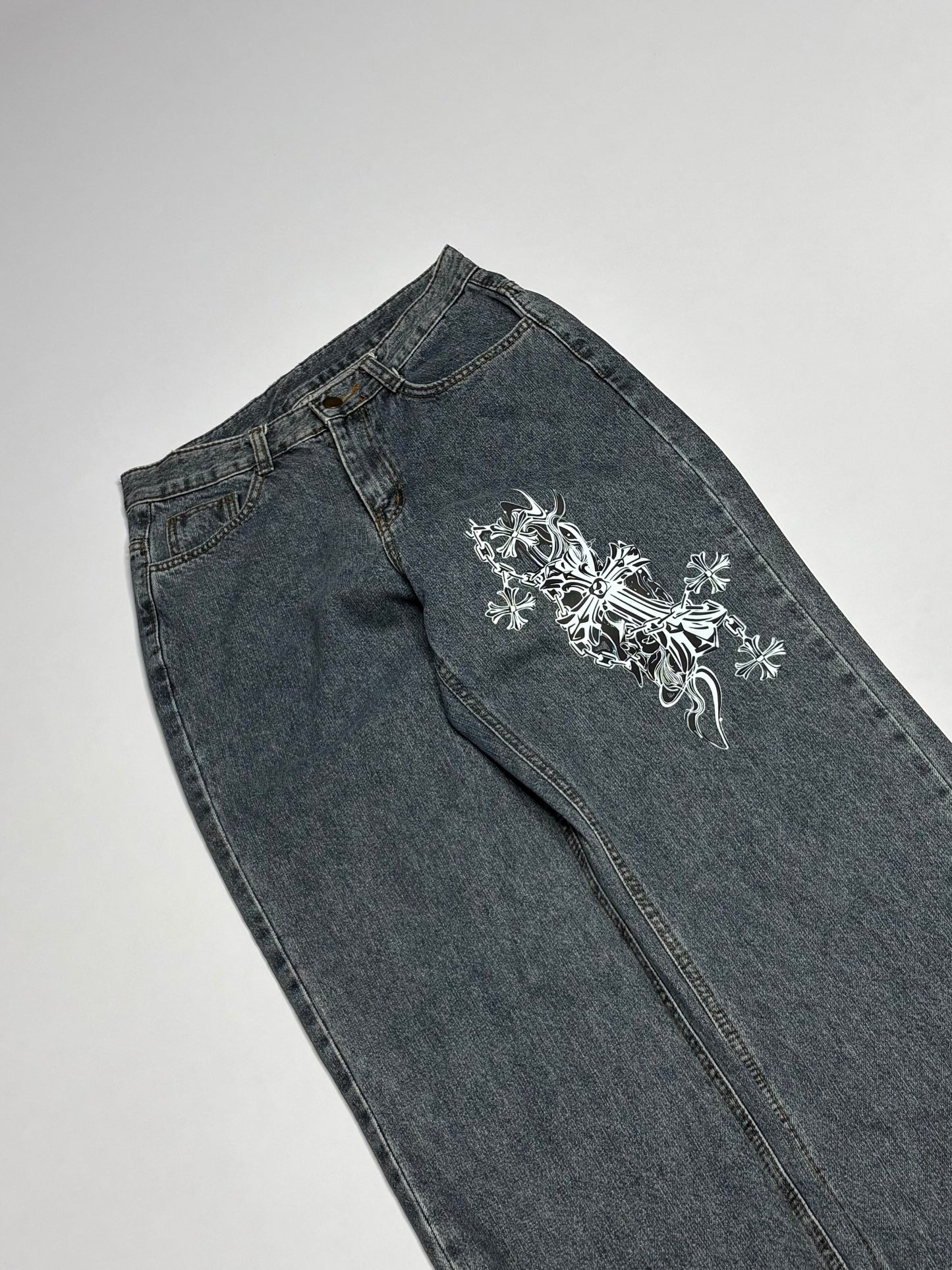 Printed Denim (Thrifted)