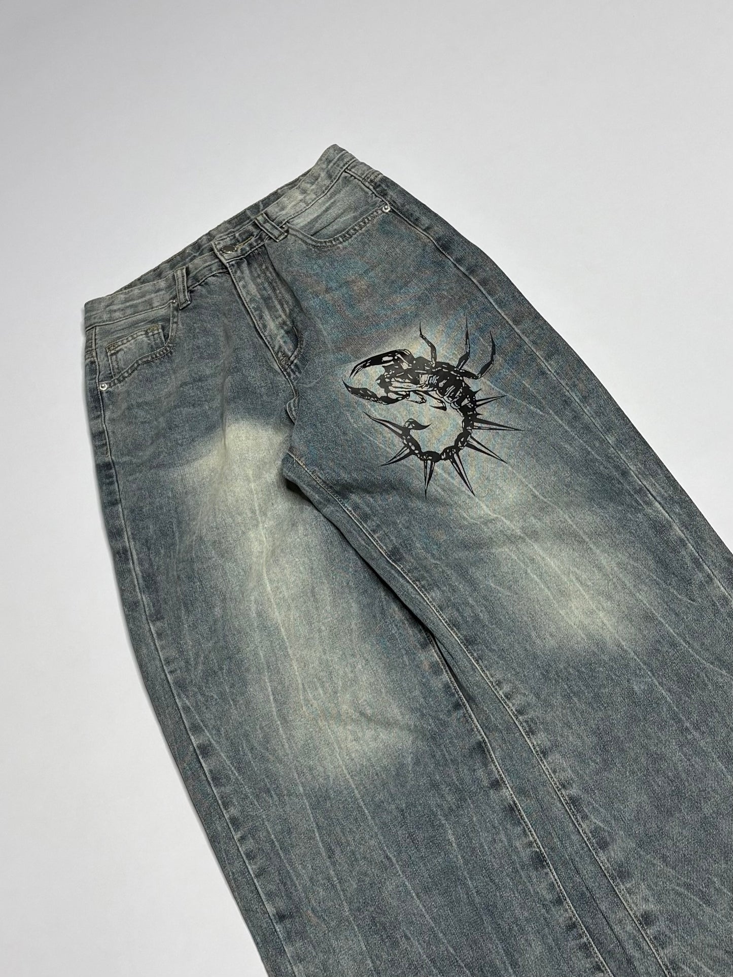 Printed Denim (Thrifted)