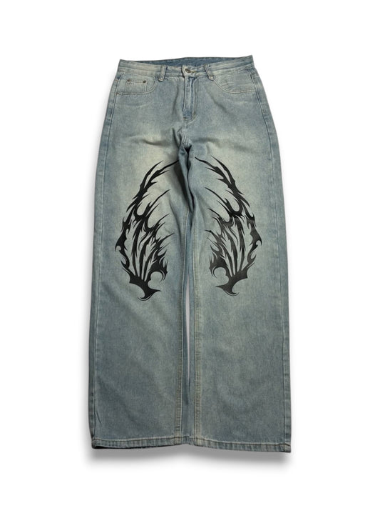 Printed Denim (Thrifted)