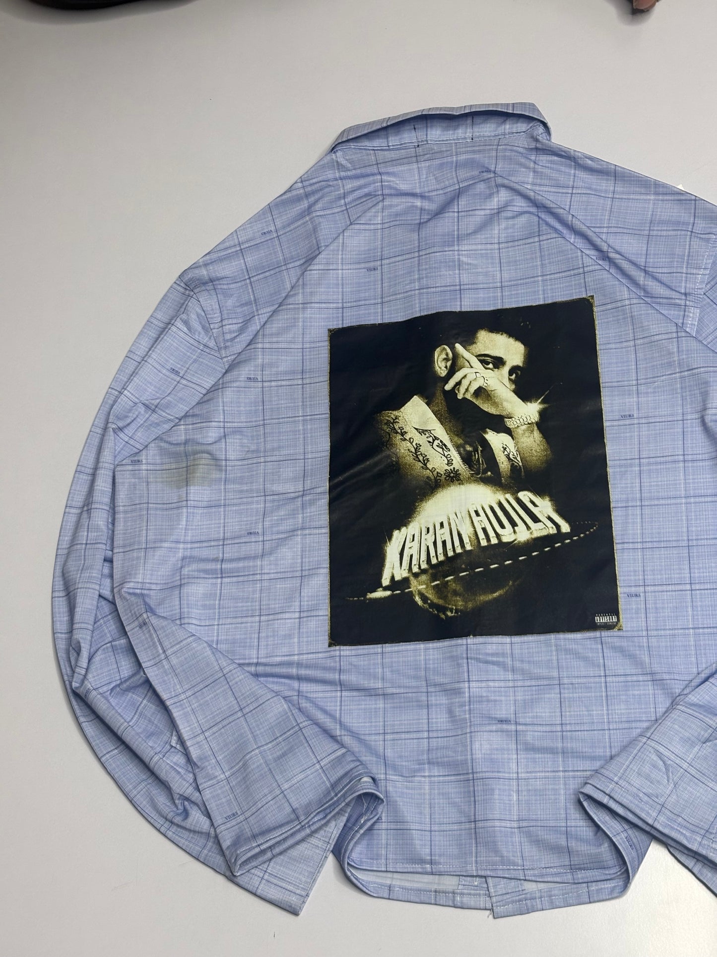 Printed Boxy Shirt (Stretchable Fabric)