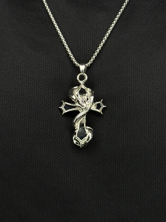 Serpent Cross Pendant