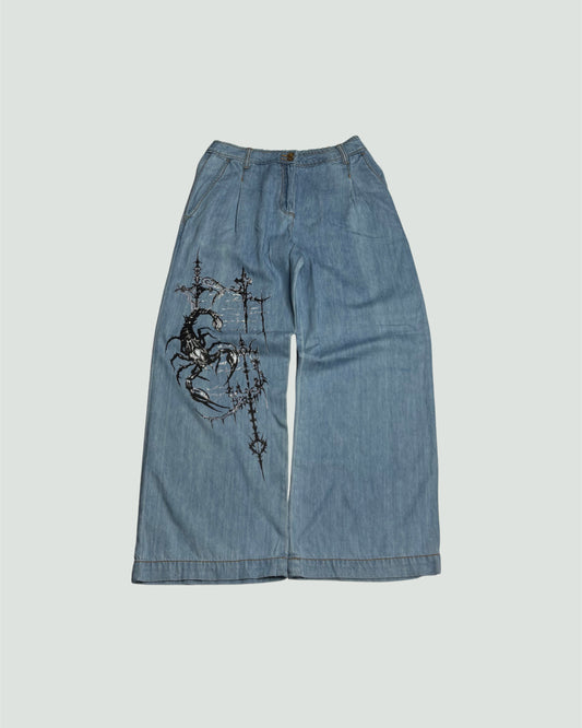 Printed Denim (Thrifted)