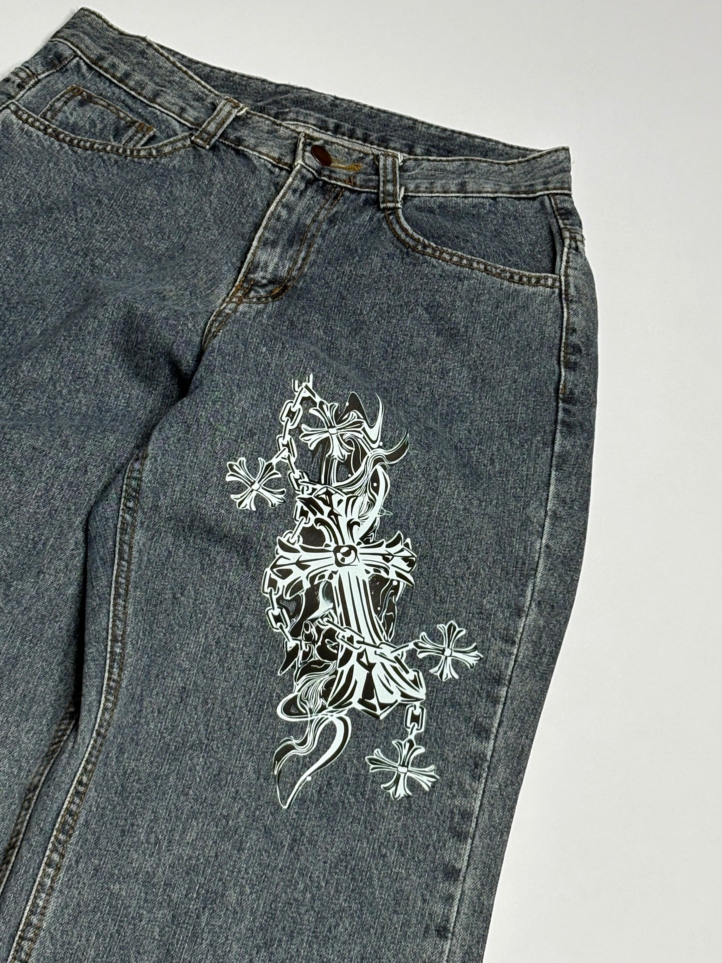 Printed Denim (Thrifted)