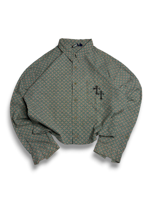 Printed Crop Shirt
