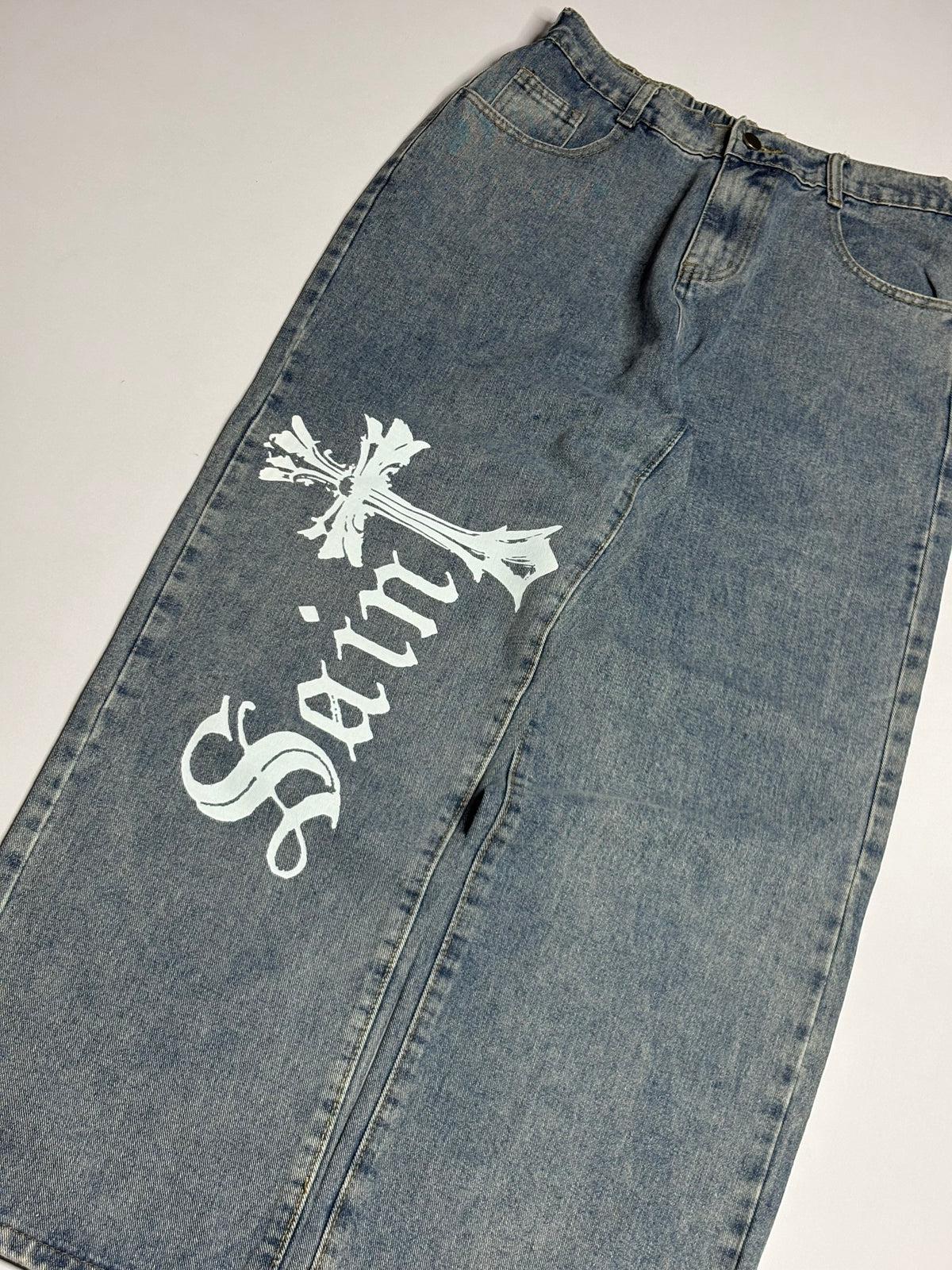 Printed Denim (Thrifted)