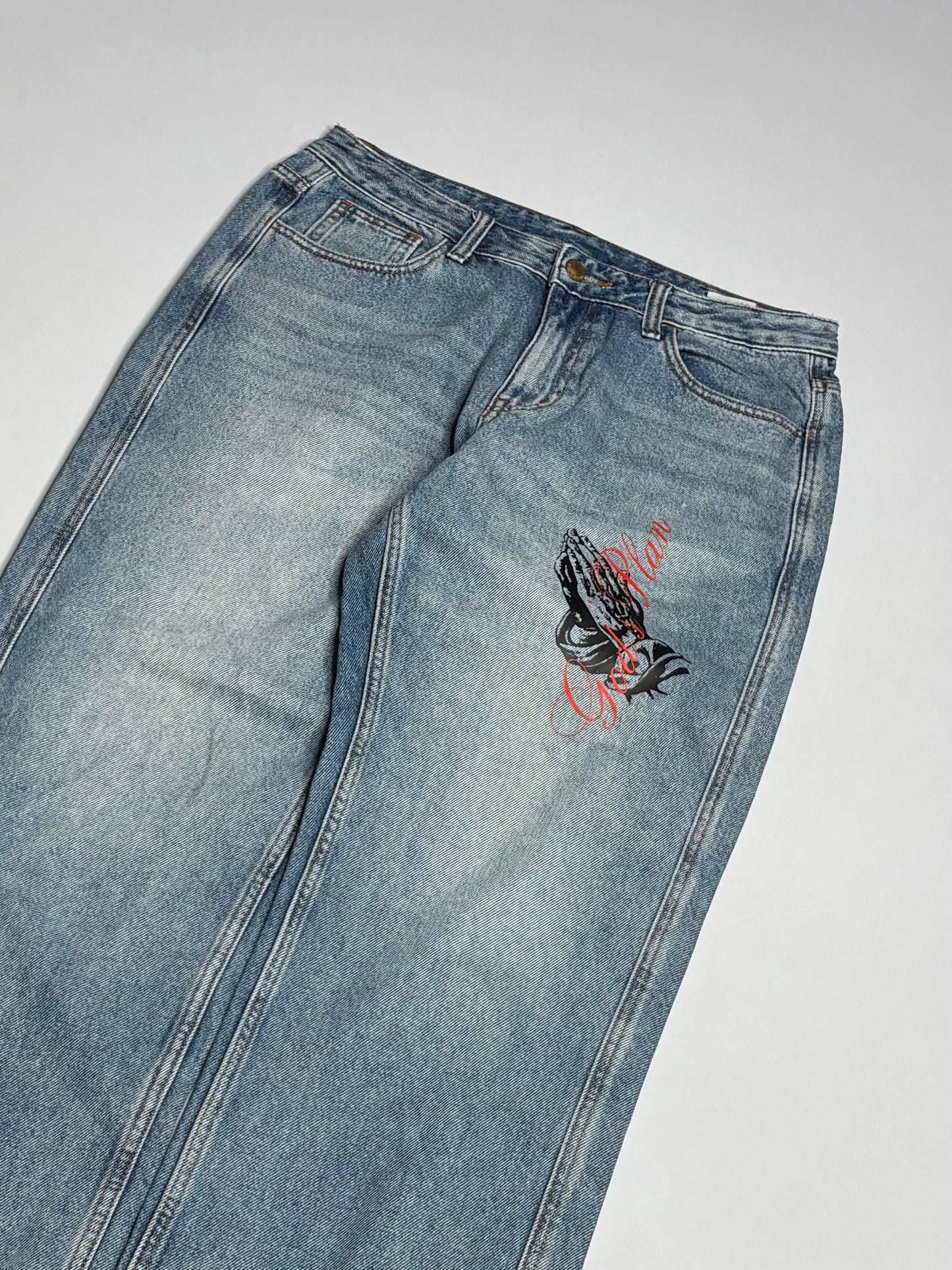 Printed Denim (Thrifted)