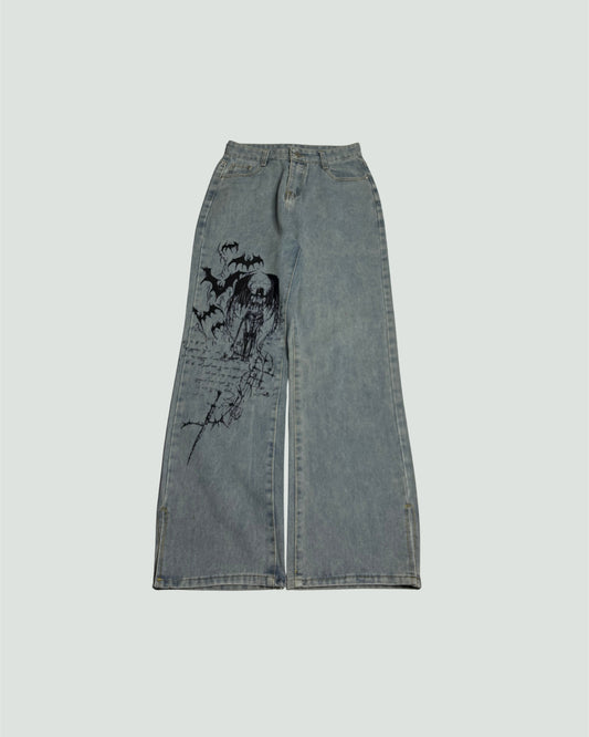 Printed Denim (Thrifted)