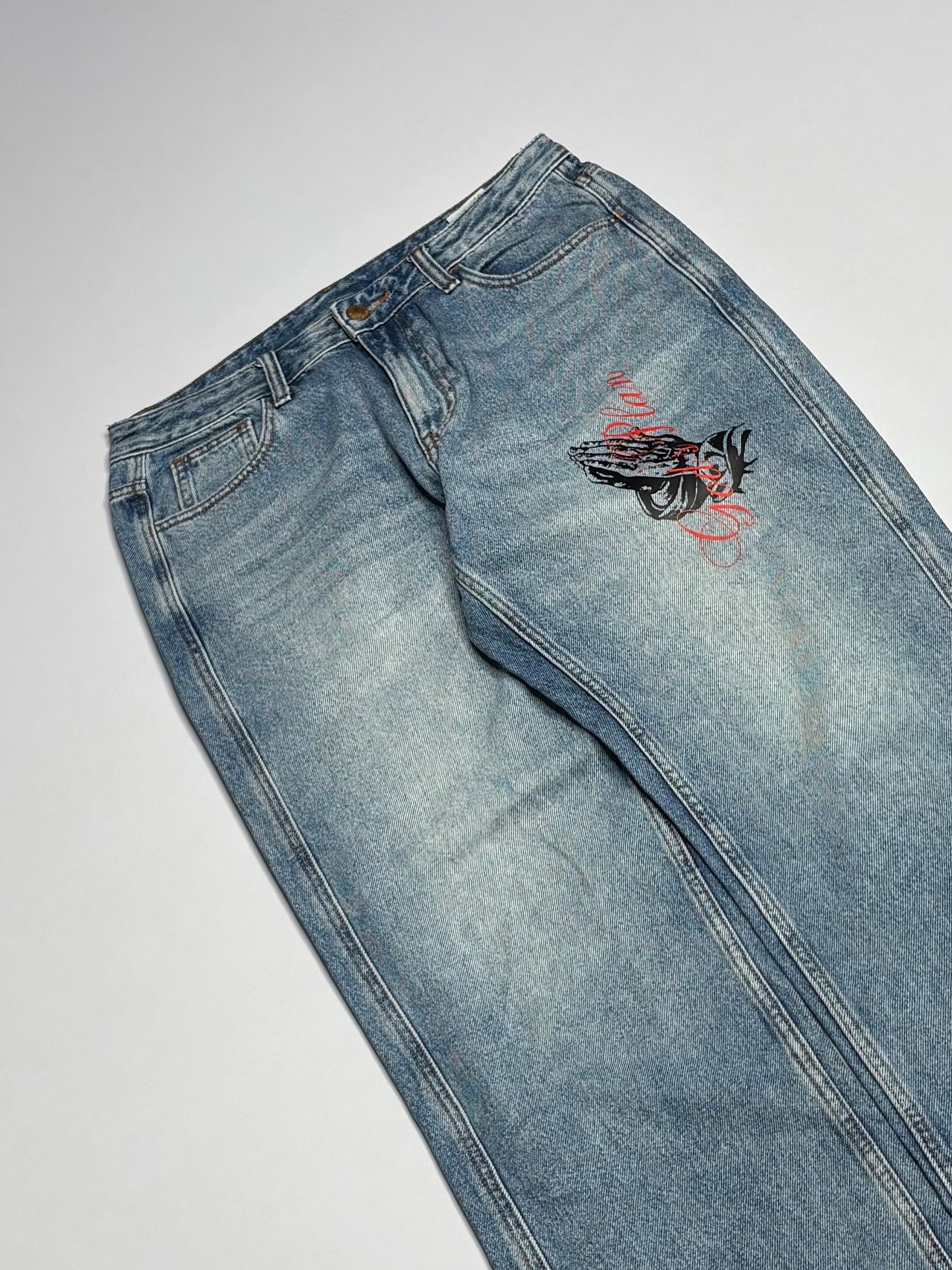 Printed Denim (Thrifted)