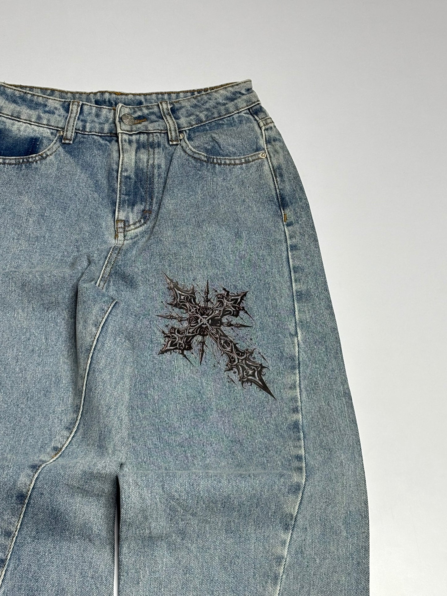 Printed Denim (Thrifted)
