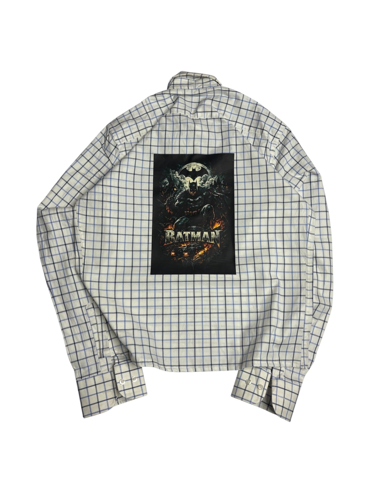 Printed Boxy Half Button Shirt