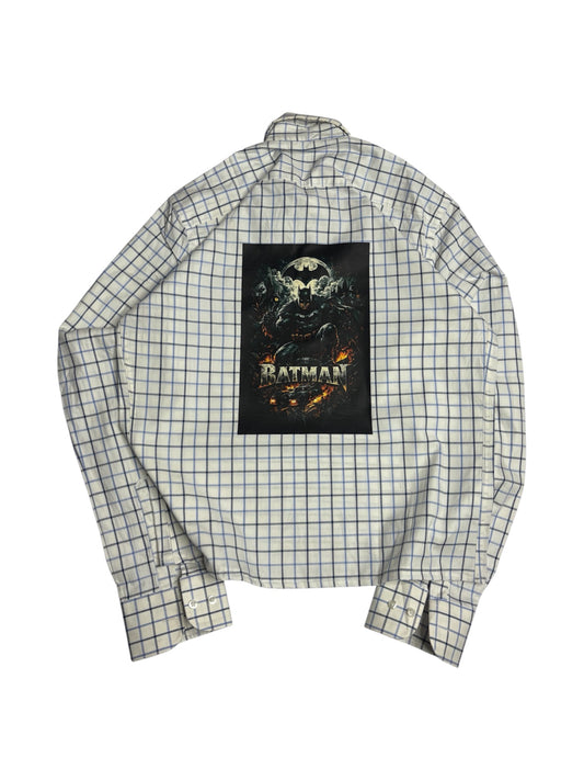 Printed Boxy Half Button Shirt