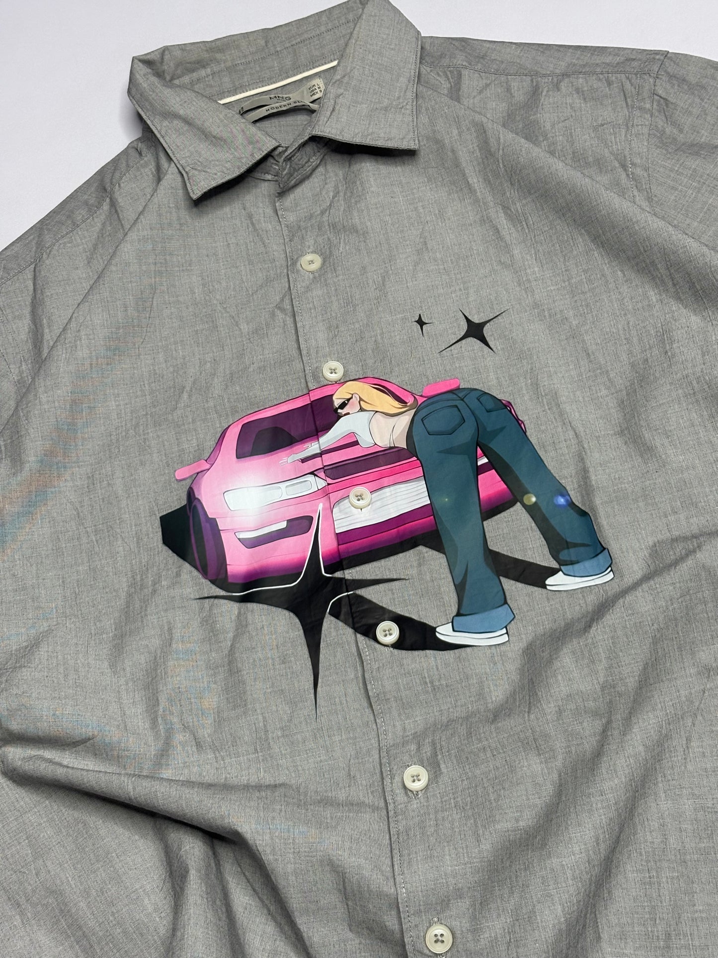 Printed Boxy Shirt
