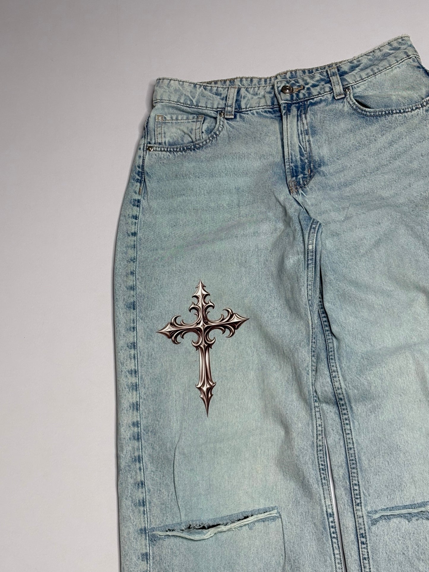 Printed Denim (Thrifted)