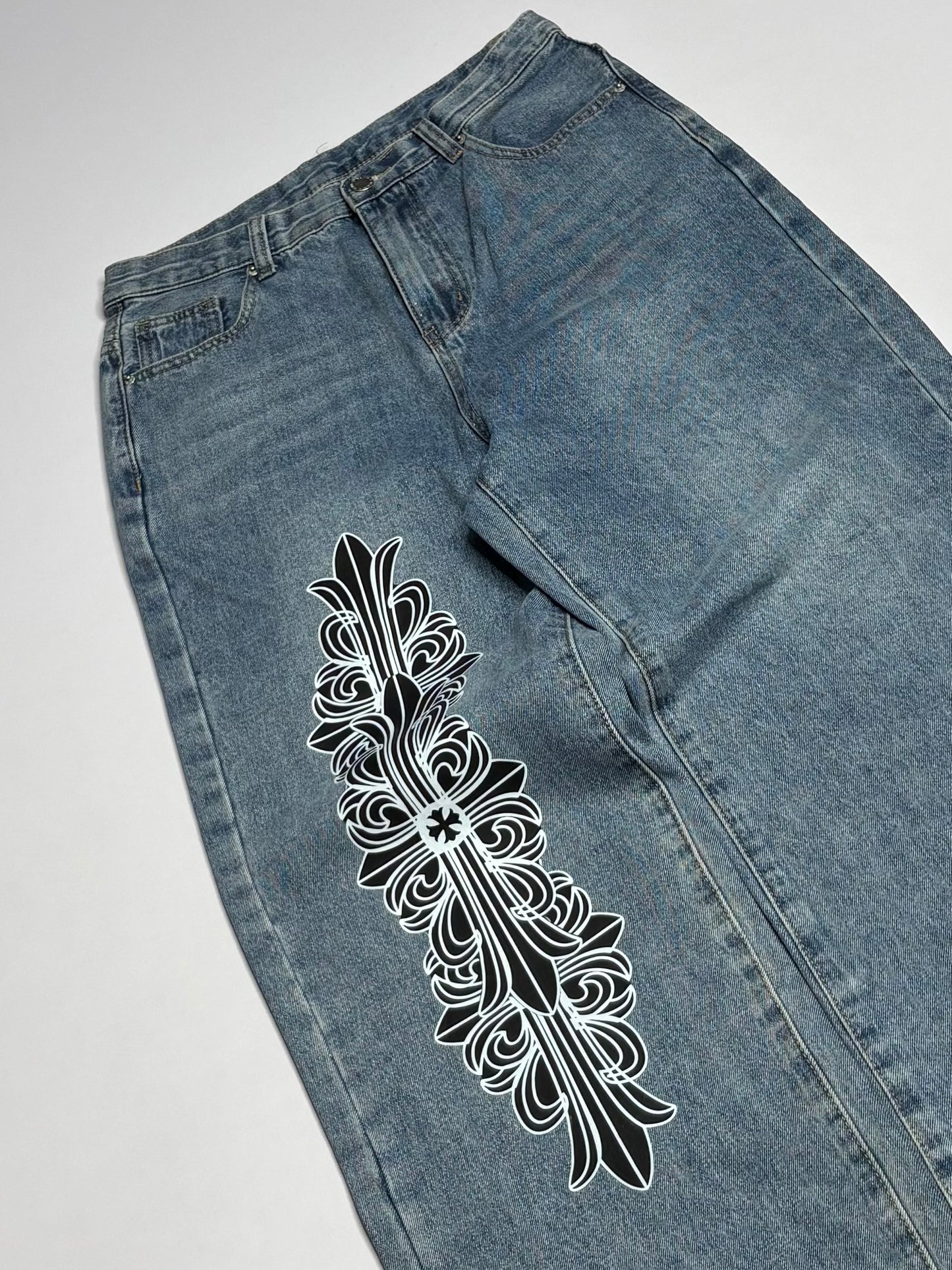 Printed Denim (Thrifted)