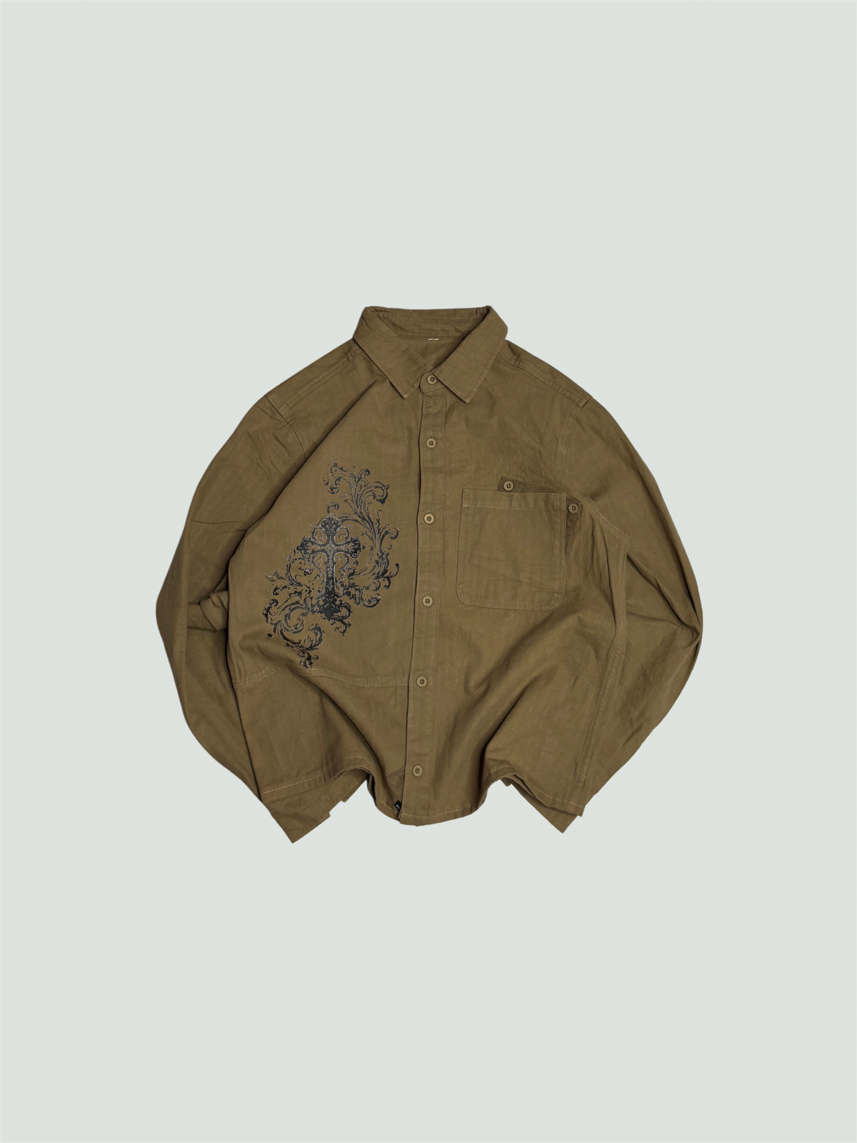 Printed Boxy Shirt