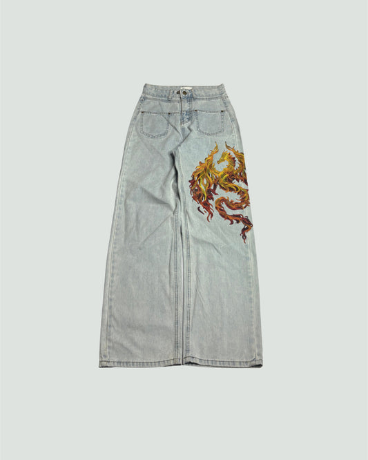 Printed Denim (Thrifted)