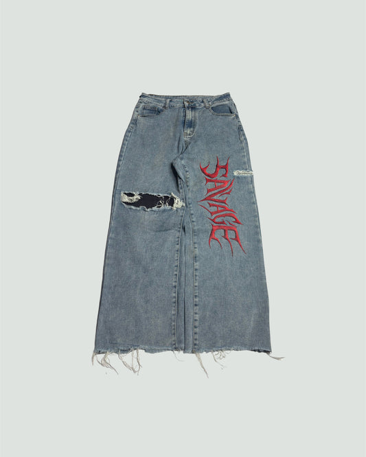 Printed Denim (Thrifted)
