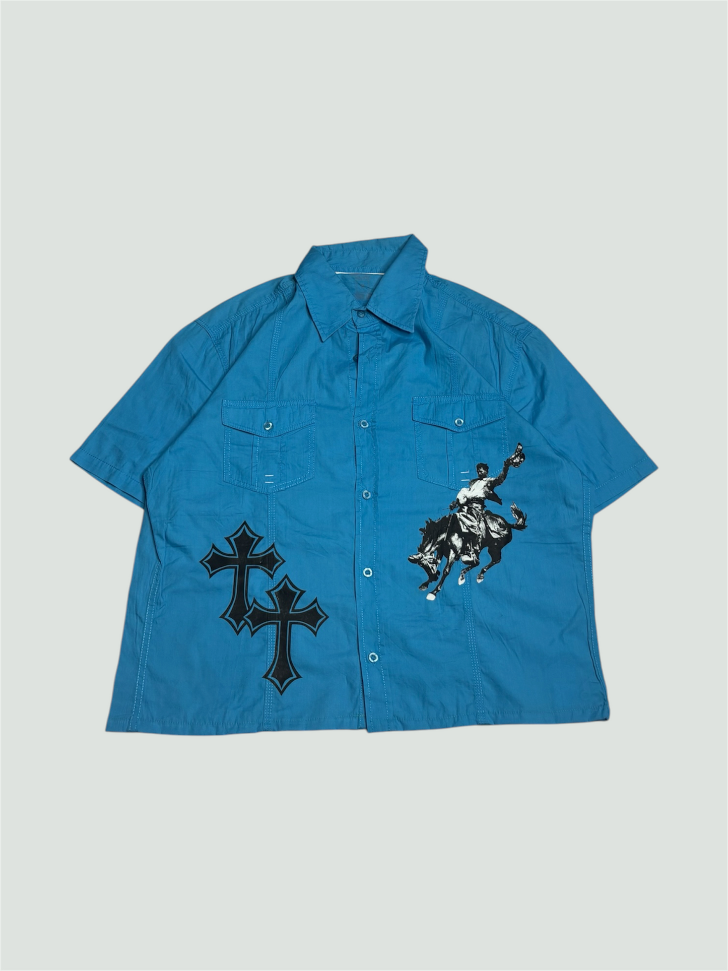 Printed Boxy Shirt