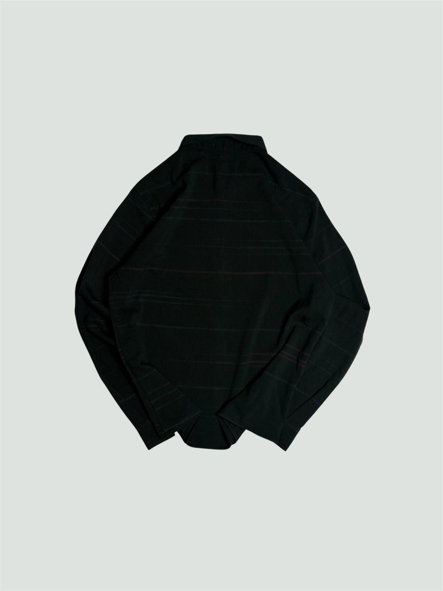 Printed Boxy Shirt (Dark Green)