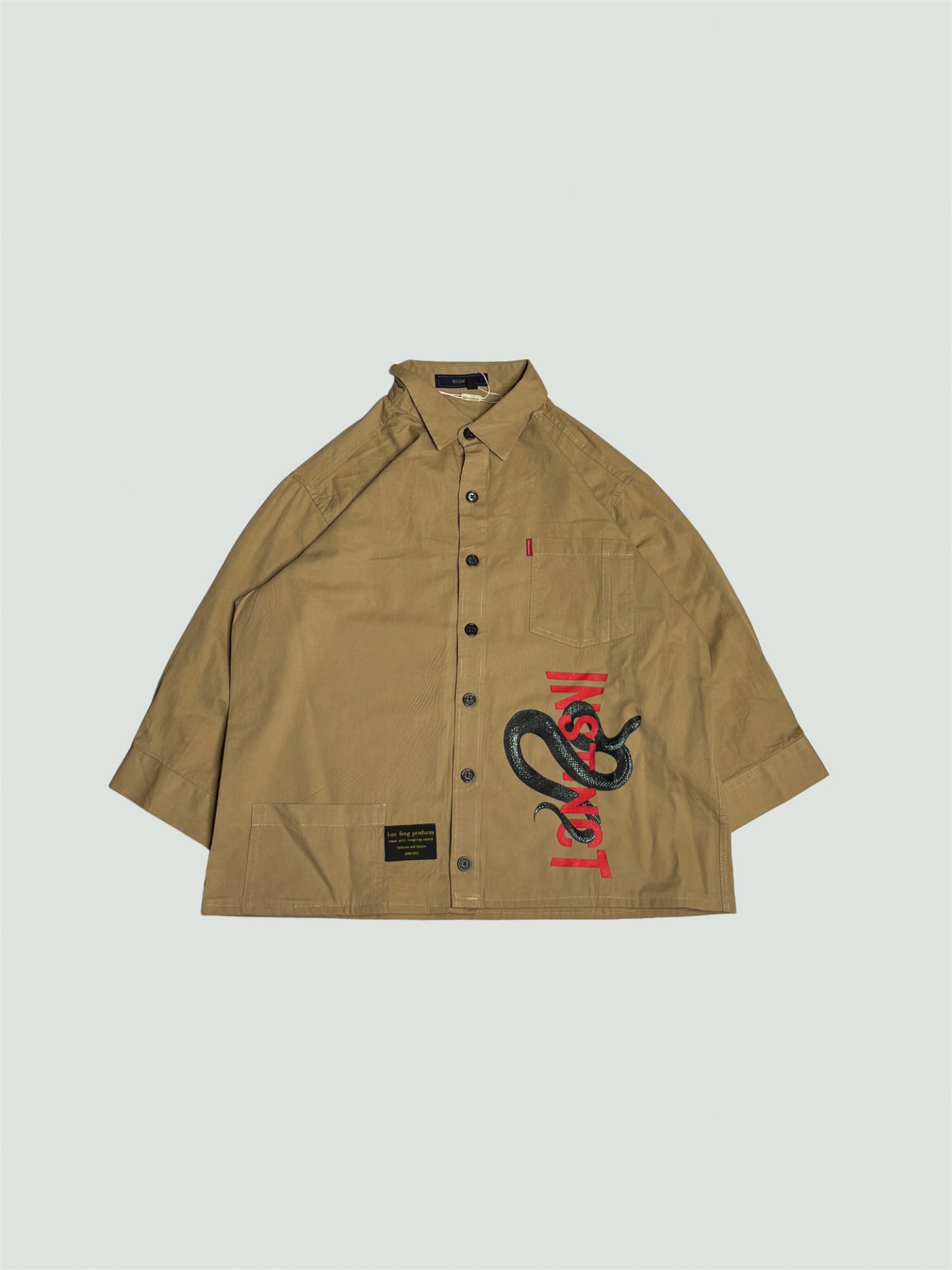 Printed Boxy Shirt