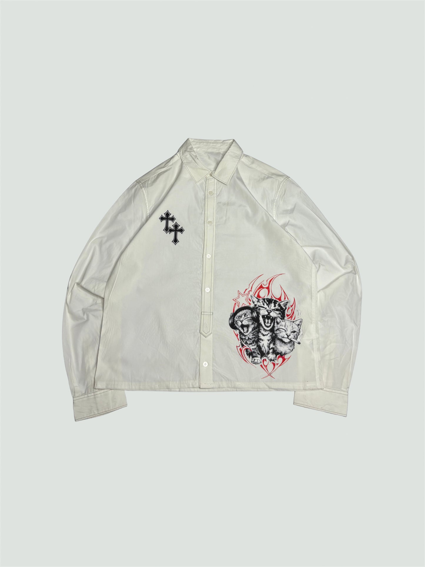 Printed Boxy Shirt