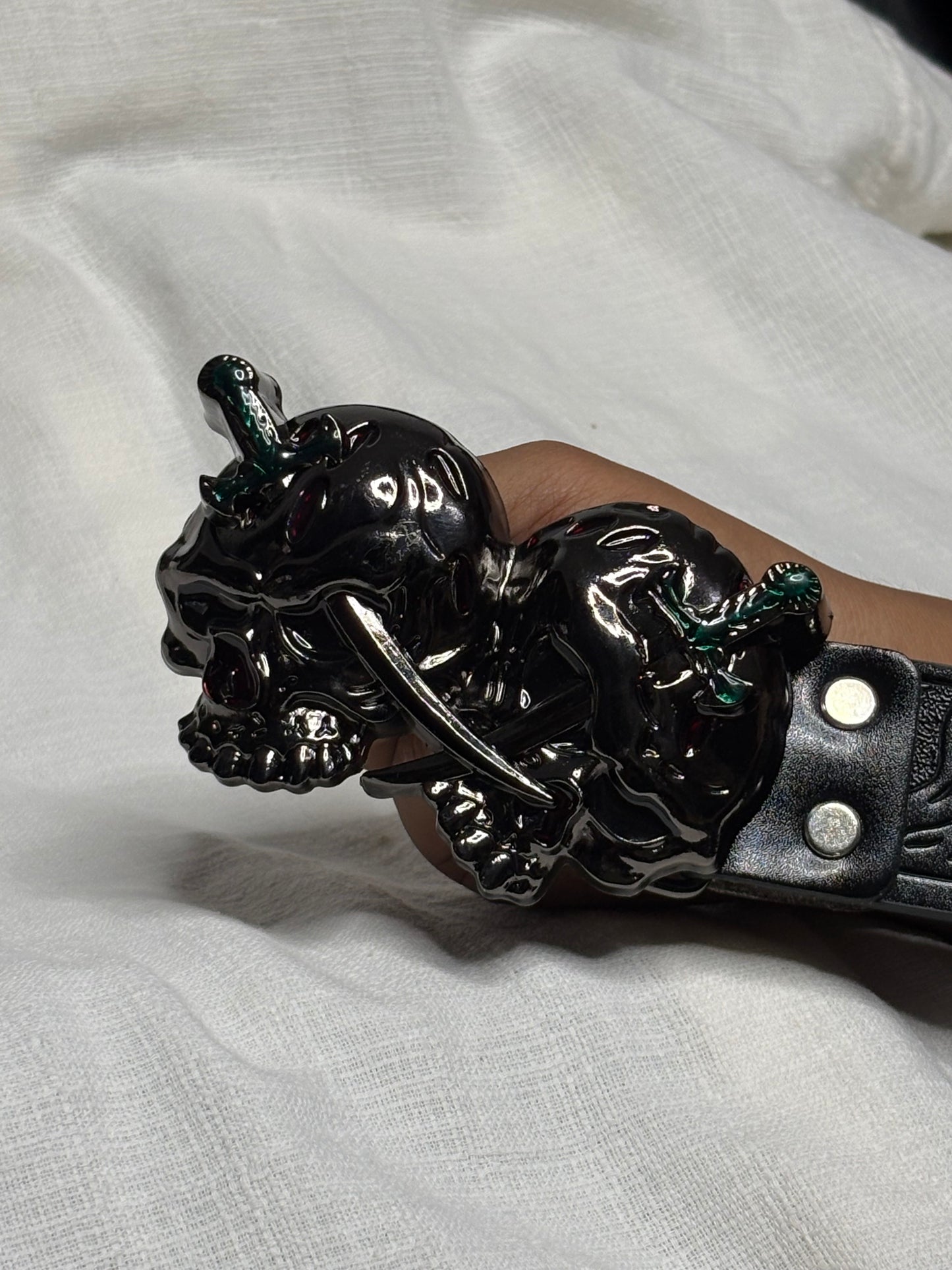 Execution Skull Buckle Belt 🗡️💀