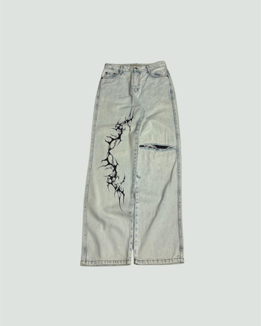 Printed Denim (Thrifted)