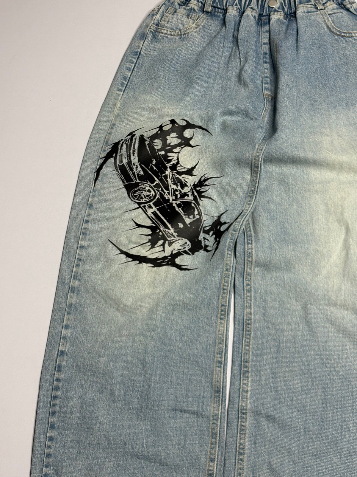 Printed Denim (Thrifted)