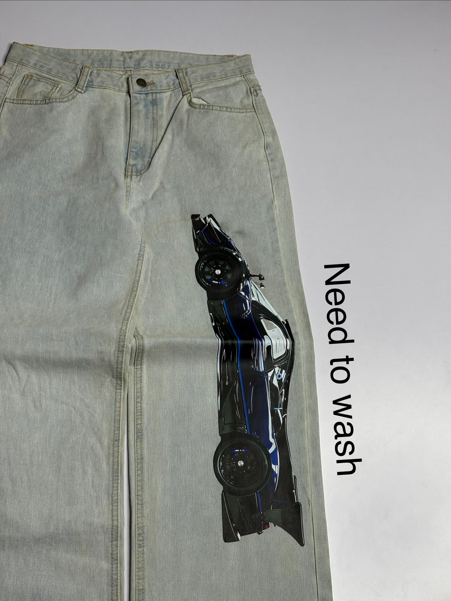 Printed Denim (Thrifted)