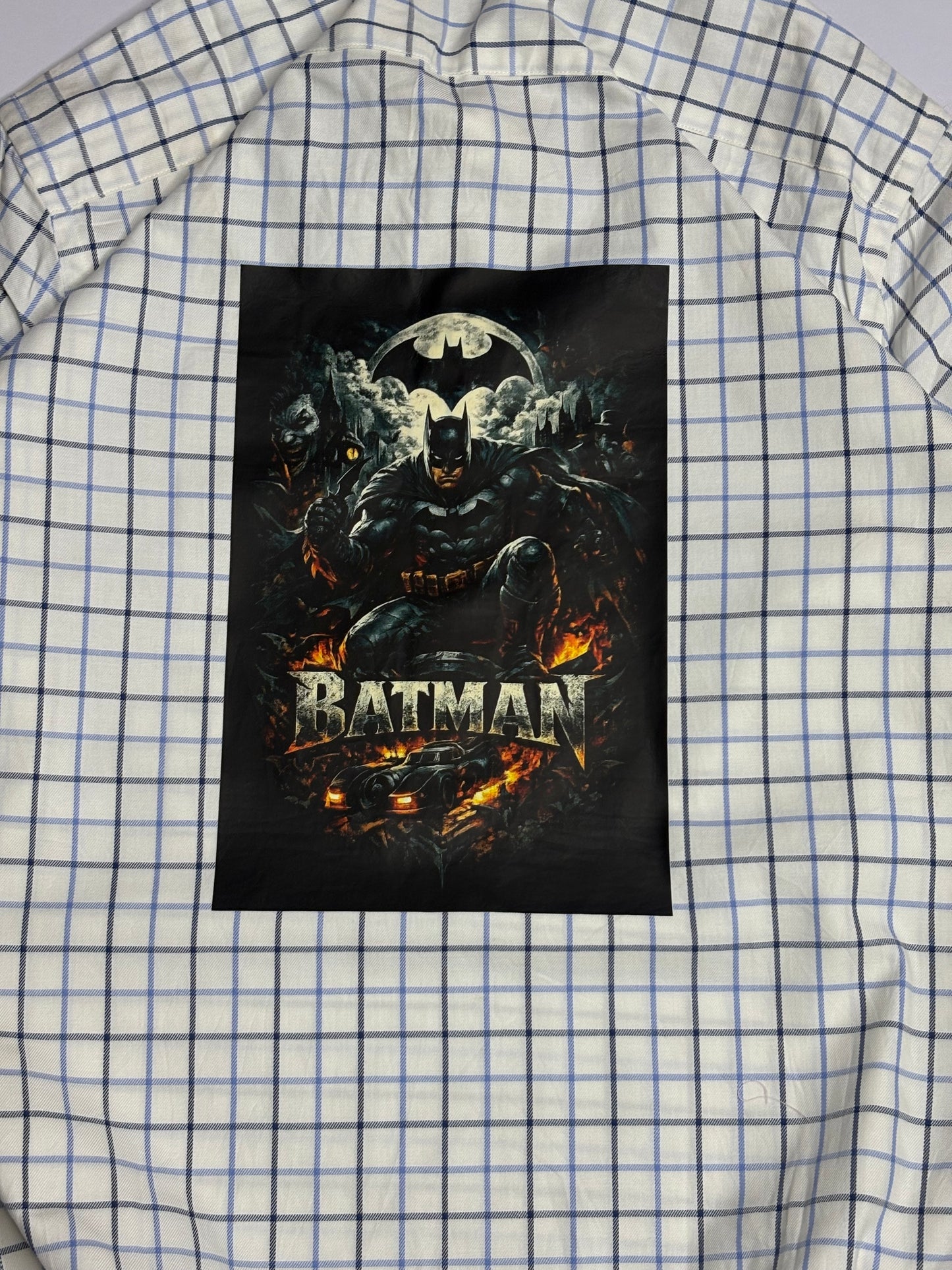 Printed Boxy Half Button Shirt